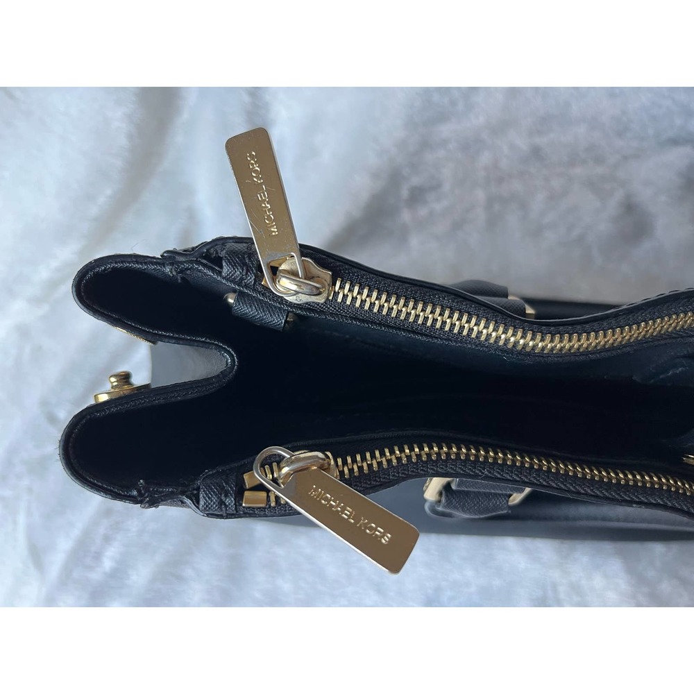 Authentic Michael Kors Savannah Leather handbag black - Picture 5 of 8